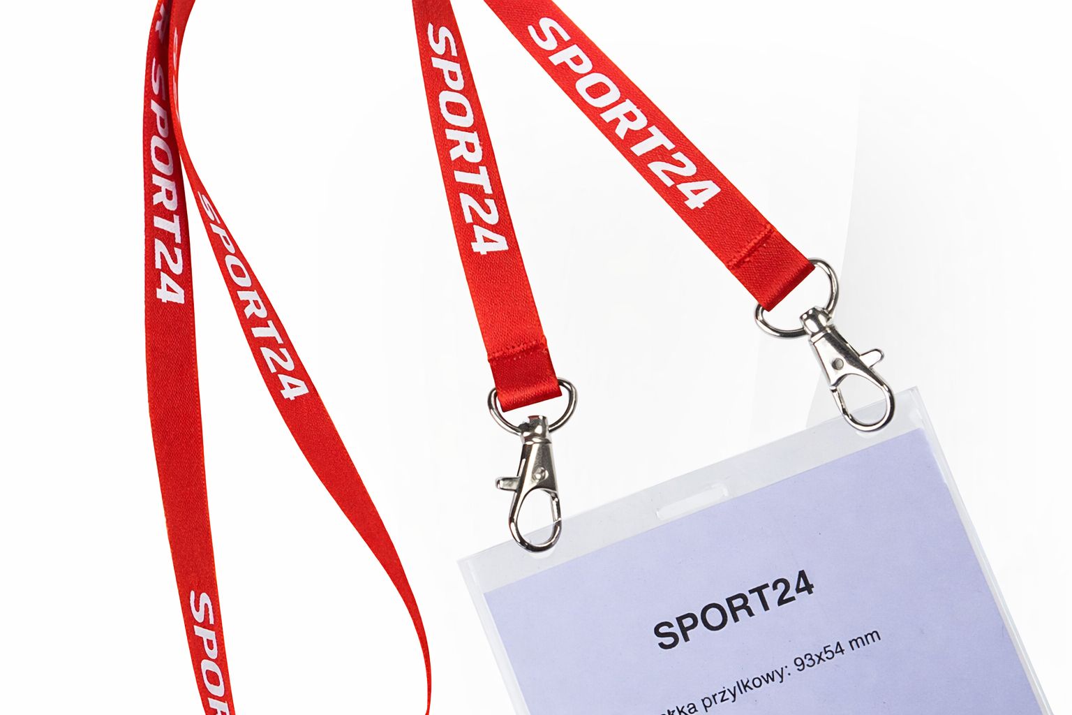 smycze personalizowane dwa karabińczyki